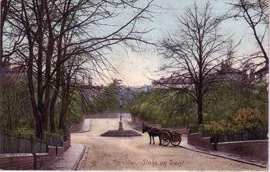 Victorian Postcard of The Villas Main Road